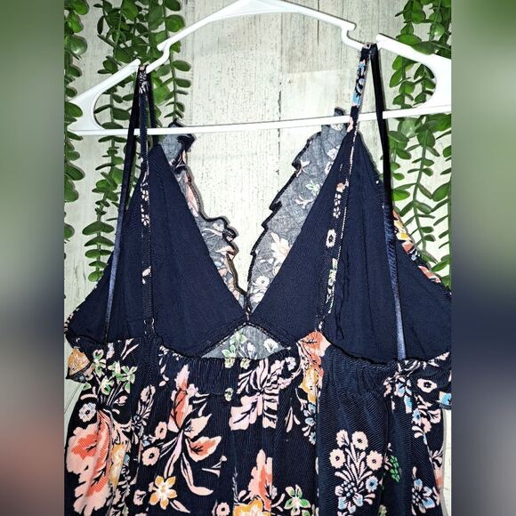 NWOT Free People Cord Looking Glass Mini in Navy/Floral - Picture 13 of 15